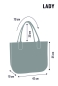 Preview: Filztasche LADY XL »Marocco«