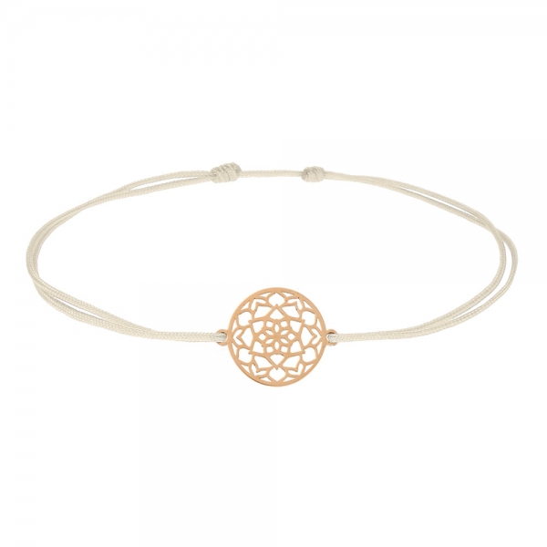 Preview: Armband - ,,Mandala der Ruhe '', rosévergoldet