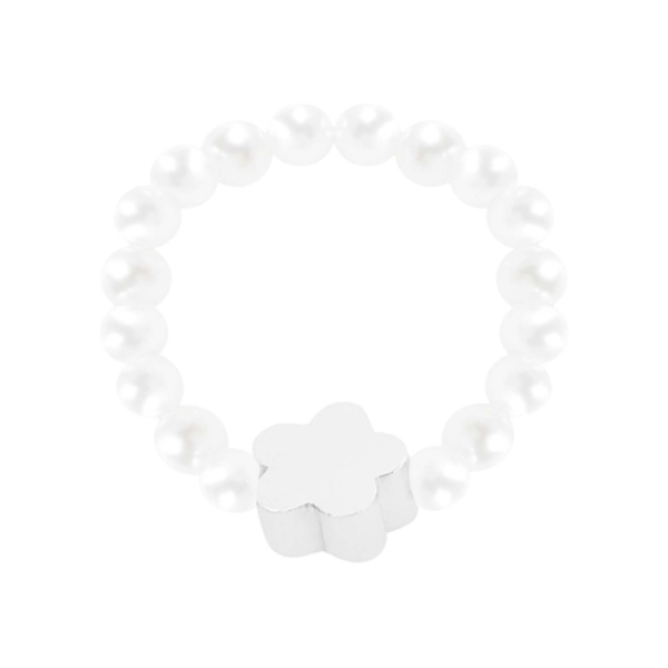 Preview: Ring - "New Wonderful Moments" - versilbert - Blume