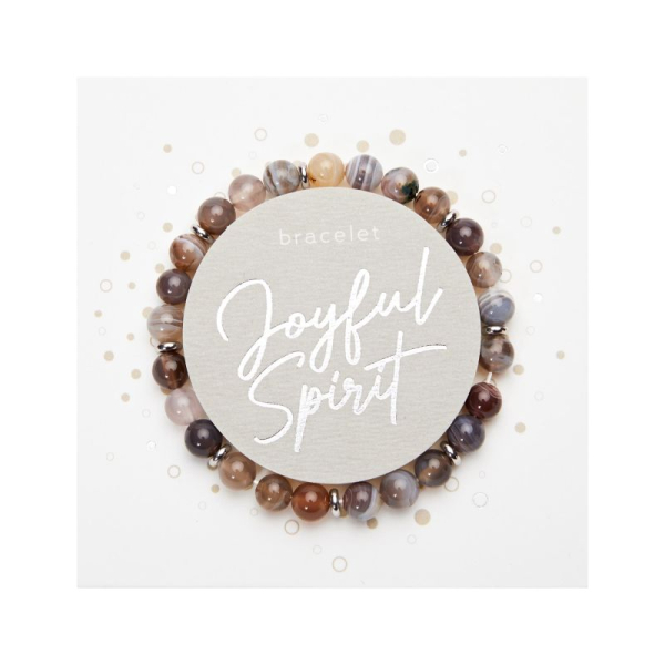 Armband - "Joyful Spirit" - Botswana-Achat