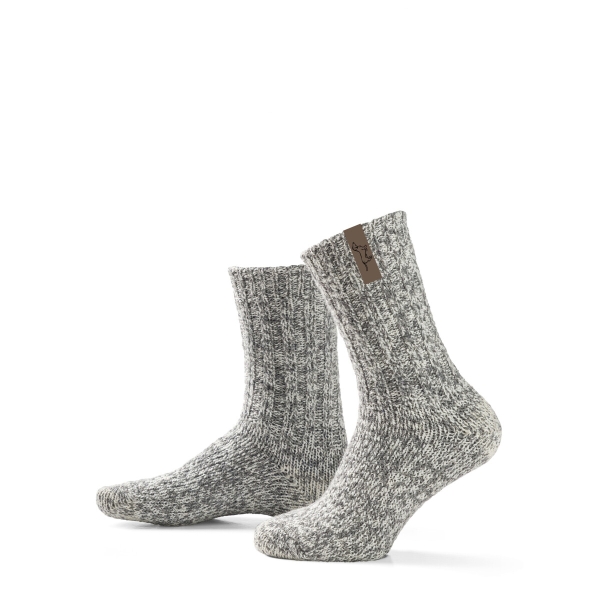 SOXS.CO graue Woll Socken Medium, Dackel Gr.37-41