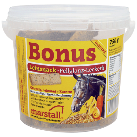 Marstall Bonus Leinsnack, 750 gr. Eimer