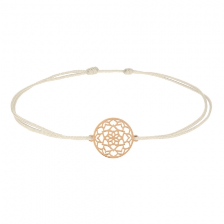 Armband - ,,Mandala der Ruhe '', rosévergoldet
