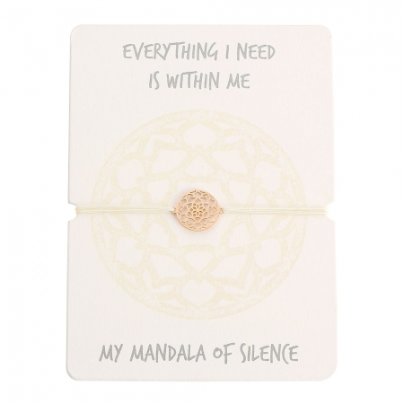 Armband - ,,Mandala der Ruhe '', rosévergoldet