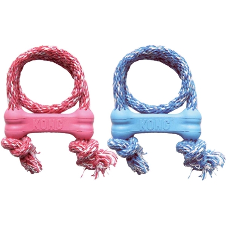 Hundespielzeug KONG® Puppy Goodie Bone™ mit Tau