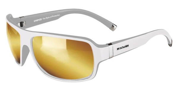 CASCO Sonnenbrille SX-61,, BICOLOR weiss-steingrau goldspiege''