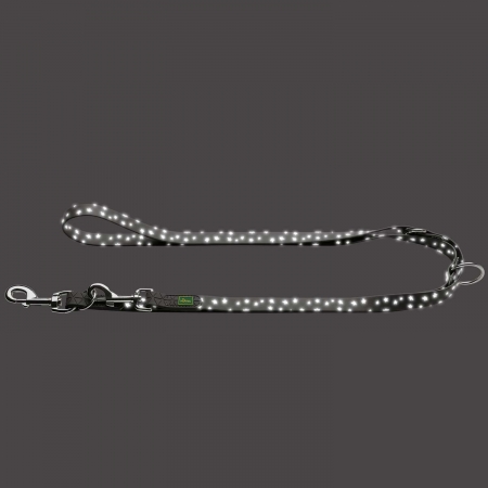 HUNTER Verstellbare Führleine Convenience Reflect 20/200, grau Sterne